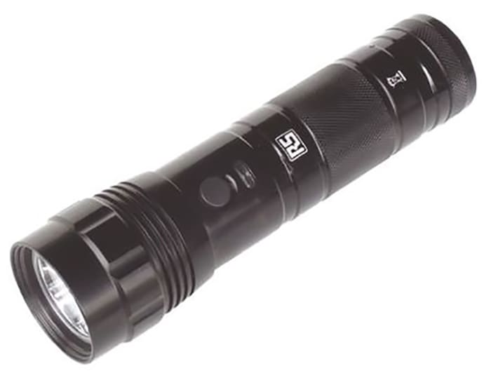 RS PRO LED Torch Black 550 lm, 163 mm