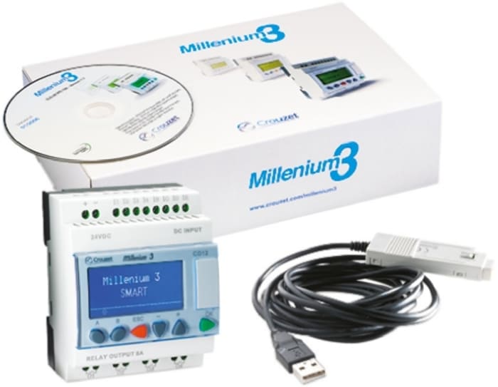 Crouzet Millenium 3 Series Logic Module, 230 V ac Supply, Relay Output, 12-Input, Digital Input