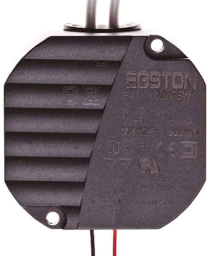 Egston Embedded Switch Mode Power Supply (SMPS), N1hFSW3-12W-12V, 12V dc, 1A, 12W, 1 Output, 90 → 264V ac Input