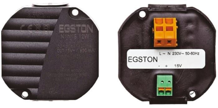 Egston Embedded Switch Mode Power Supply (SMPS), N1hKSW3-12W-12V, 12V dc, 1A, 12W, 1 Output, 90 → 264V ac Input