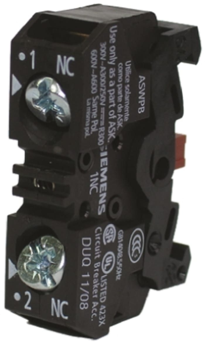 Siemens Siemens 3SB3 Series Contact Block, 1NC