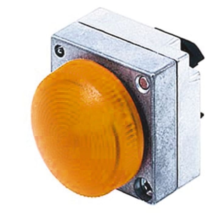Tête de voyant lumineux Orange Siemens, série 3SB3, diam. découpe 22mm, IP67