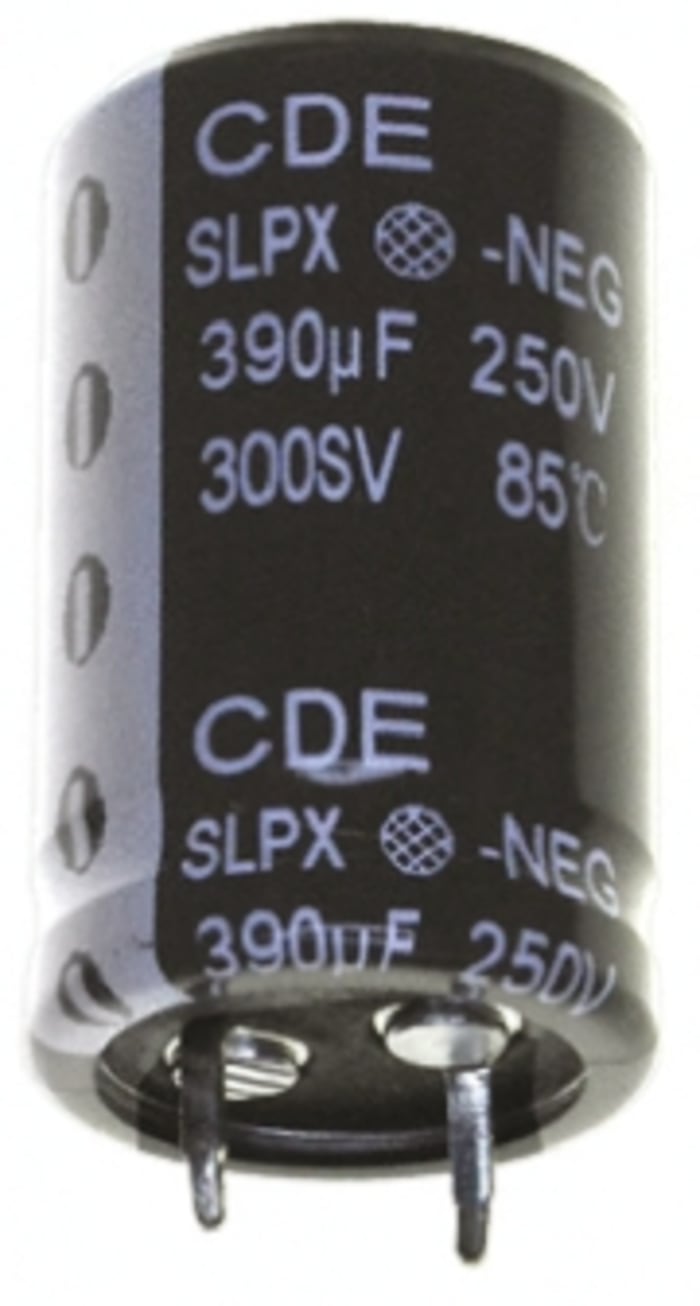Cornell-Dubilier 330μF Aluminium Electrolytic Capacitor 250V dc, Snap-In - SLPX331M250A3P3