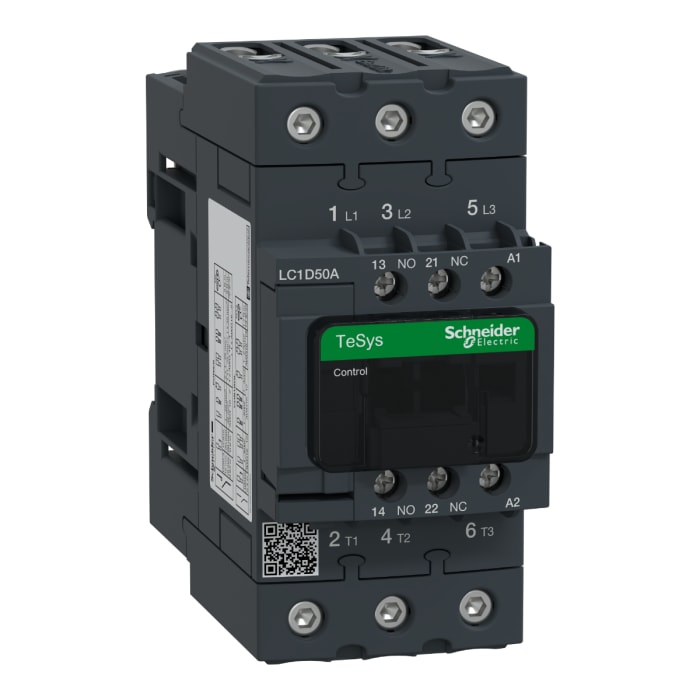 Contacteur Schneider Electric série LC1D, 3 pôles , 3NO, 50 A, 230 V c.a.