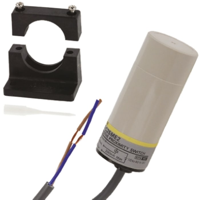 Omron Capacitive Smooth Barrel Proximity Sensor, 25 mm Detection, NPN NC, 10 → 40 V dc