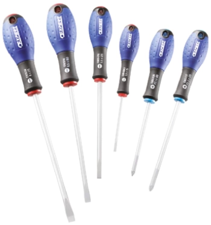 Expert Pozidriv, Slotted Screwdriver Set, 6-Piece