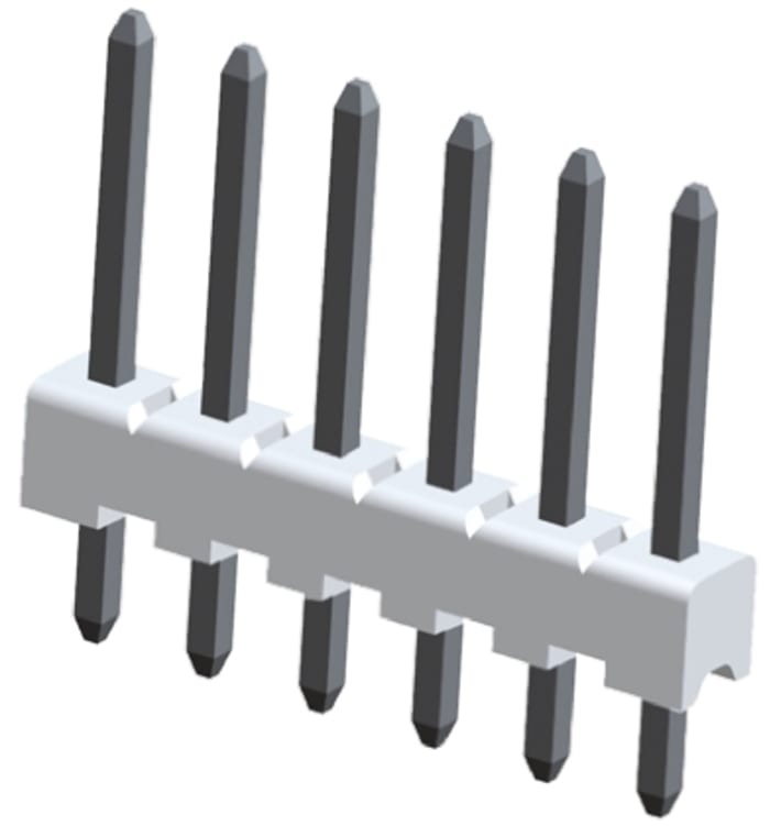 TE Connectivity MTA-100 Pin Header, 8 Pinli, 2,54mm Aralıklı, Karta Monte (Bacaklı Montaj), Düz