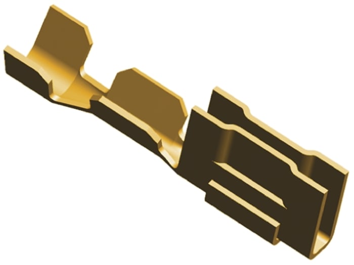 TE Connectivity CST-100 II Series Female Crimp Terminal, 26AWG Min, 22AWG Max