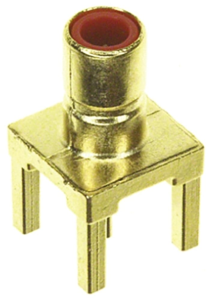 TE Connectivity, Jack PCB Mount SMB Connector, 50Ω, Solder Termination, Straight Body