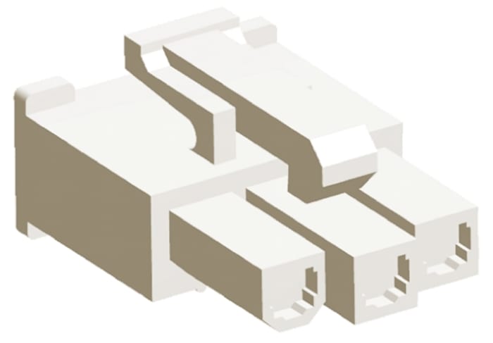 TE Connectivity, VAL-U-LOK Female Crimp Connector Housing, 4.2mm Pitch, 3 Way, 1 Row