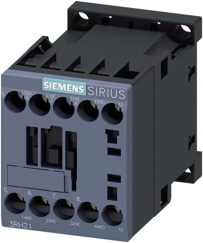 Siemens SIRIUS 3RH2 Contactor Relay, 24 V ac Coil, 4-Pole, 10 A, 2NO + 2NC, 690 V ac