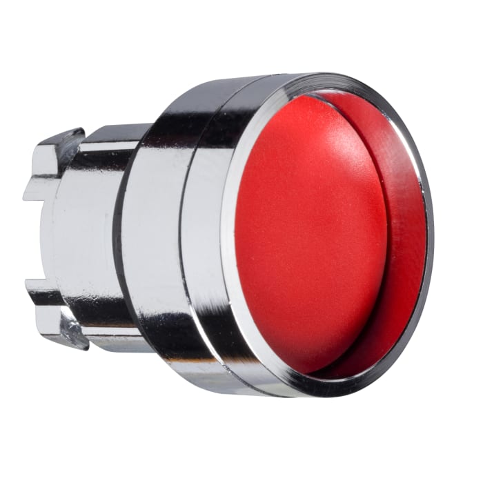 Schneider Electric Harmony XB4 Series Red Spring Return Push Button Head, 22mm Cutout, IP66, IP67, IP69K