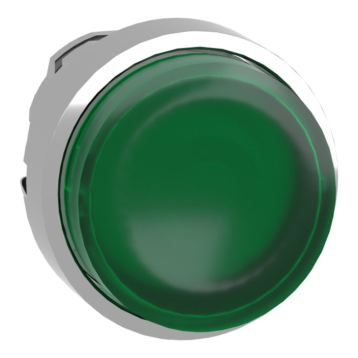 Schneider Electric Harmony XB4 Series Green Illuminated Maintained Push Button Head, 22mm Cutout, IP67, IP69K