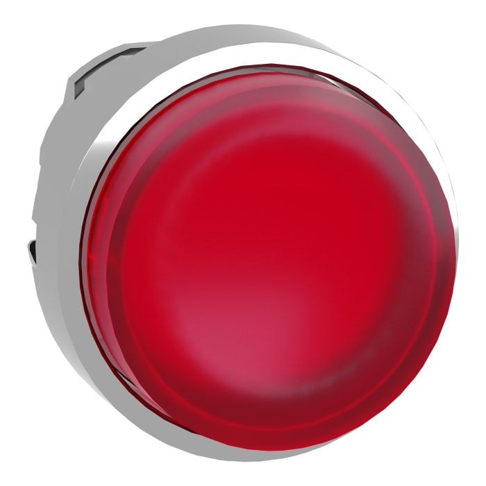 Schneider Electric Harmony XB4 Series Red Illuminated Maintained Push Button Head, 22mm Cutout, IP67, IP69K