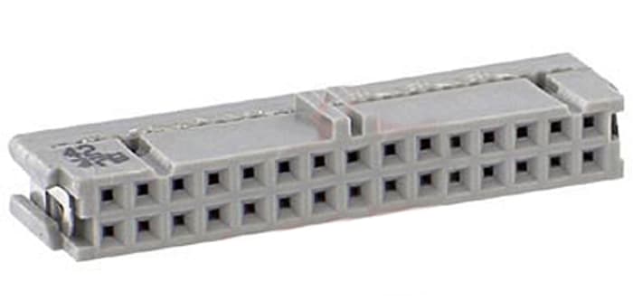 3M 30-Way IDC Connector Socket for Cable Mount, 2-Row