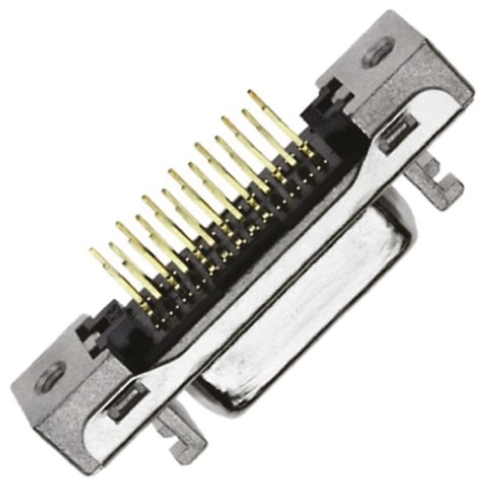 3M MDR 102 Serisi Micro-D PCB Konnektörü, Dişi, Karta Monte (Bacaklı Montaj) 36 Pinli, Düz, 1,27mm Aralıklı