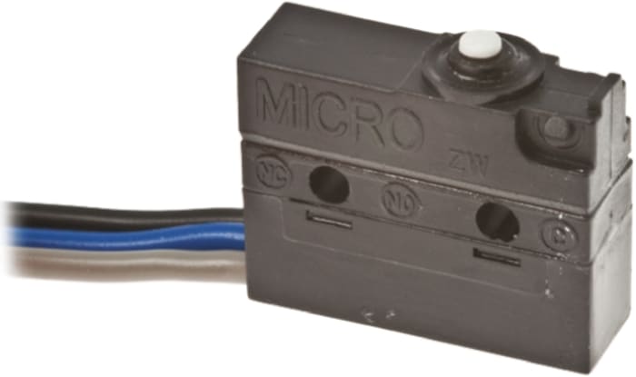 Honeywell Pin Plunger Microswitch, Pre-wired Terminal, 6 A, SPDT, IP67