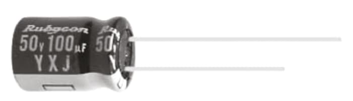 Condensateur Rubycon série YXJ, Aluminium électrolytique 100μF, 63V c.c.