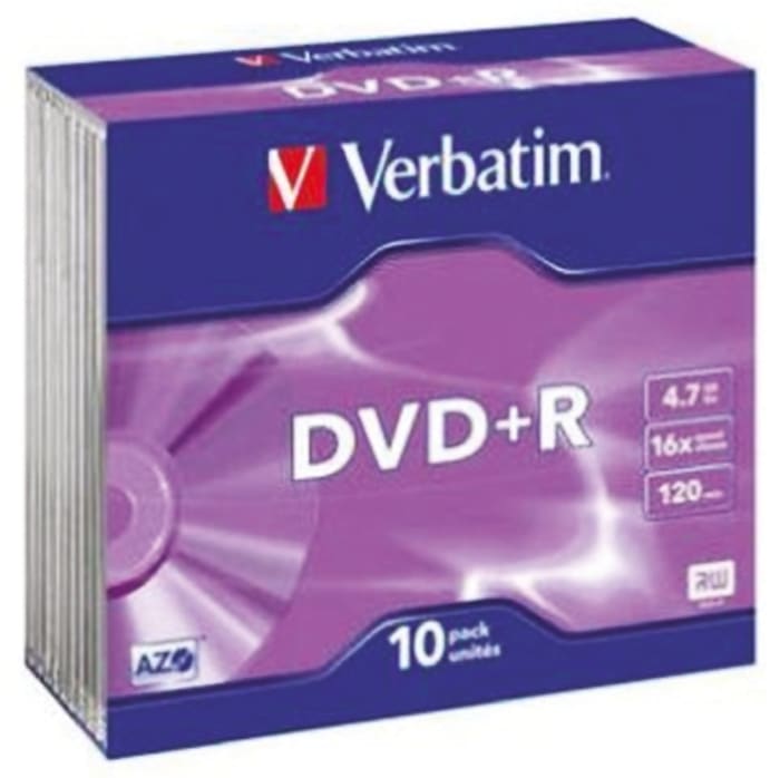 Verbatim, 4.7 GB, 16X, 10 Pack