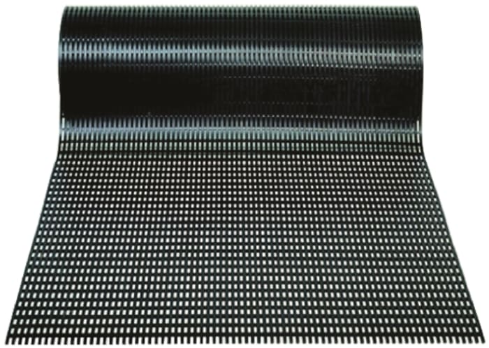 Plastex, Entrance & Walkway Mat, Open Grid Black, 600mm 10m 9mm