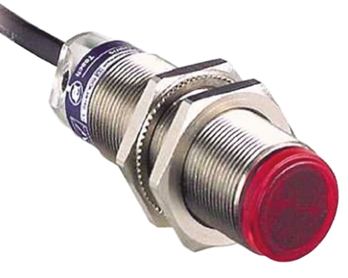 Telemecanique Sensors Through Beam Photoelectric Sensor, Barrel Sensor, 15 m Detection Range