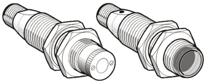 Telemecanique Through Beam Photoelectric Sensor, Barrel Sensor, >30 m Detection Range