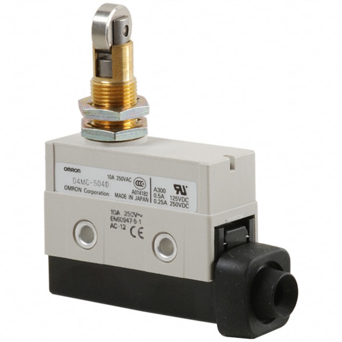 Omron D4MC Series Plunger Limit Switch, NO/NC, IP67, SPDT, 480V ac Max, ac 3 A, dc 250mA Max