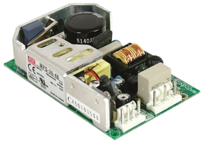 MEAN WELL Embedded Switch Mode Power Supply SMPS, MPS-30-24, 24V dc, 1.2A, 28.8W, 1 Output, 120 → 370 V dc, 88