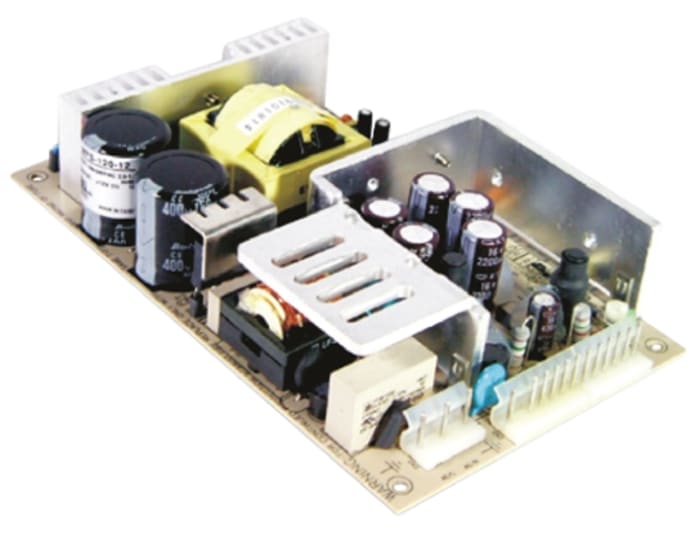 Mean Well Embedded Switch Mode Power Supply (SMPS), MPQ-120C, ±5/±15V dc, 3.2 A, 10 A, 600 mA, 120W, Quad Output, 127