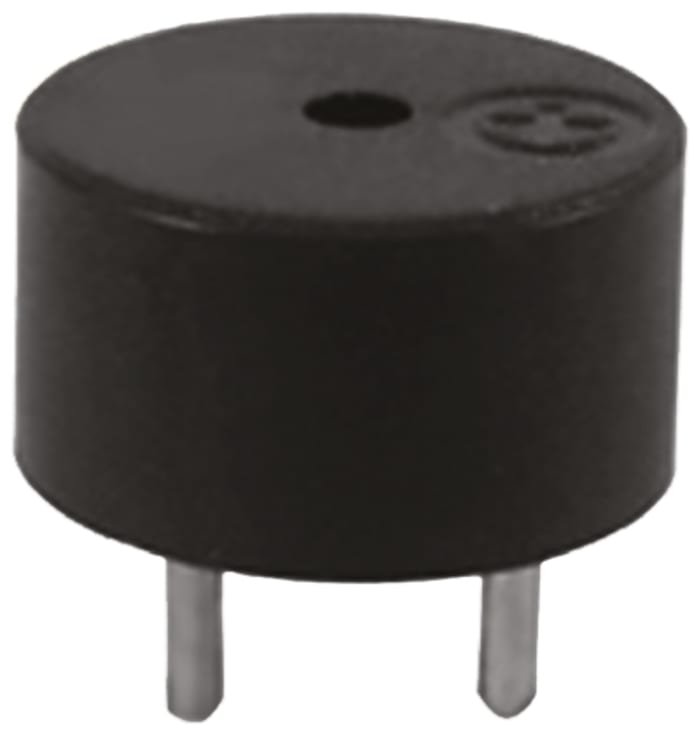 RS PRO 80dB PCB Mount External Magnetic Buzzer Component, 6.5 (Dia.) x 3.5mm, 2V Min, 4V Max