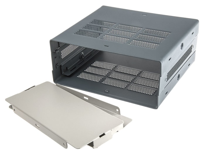 RS PRO Black Steel Project Box, 178 x 305 x 131mm