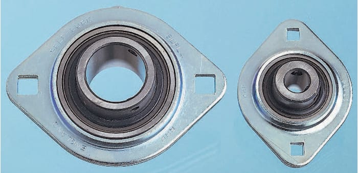 2 Hole Flange Bearing Unit, SLFL12, 12mm ID