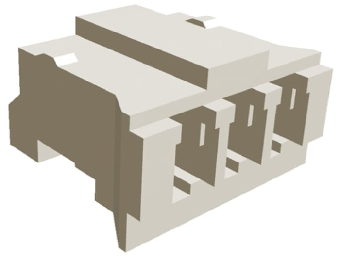 TE Connectivity, HPI Female Connector Housing, 2mm Pitch, 3 Way, 1 Row
