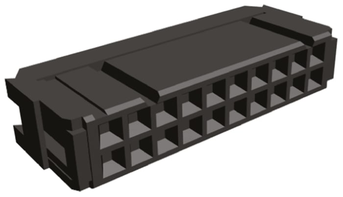 TE Connectivity 20-Way IDC Connector Socket for Cable Mount, 2-Row