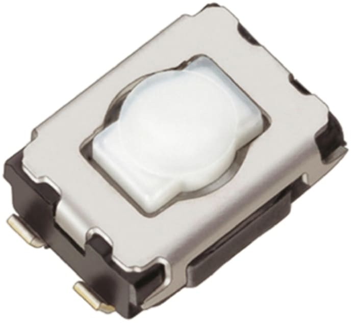 Panasonic Natural Push Plate Tactile Switch, SPST 20 mA 2.1mm