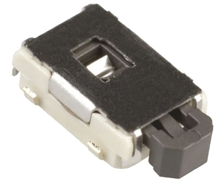 Interruptor táctil tipo Placa de empuje, Negro, contactos SPST 1.8mm