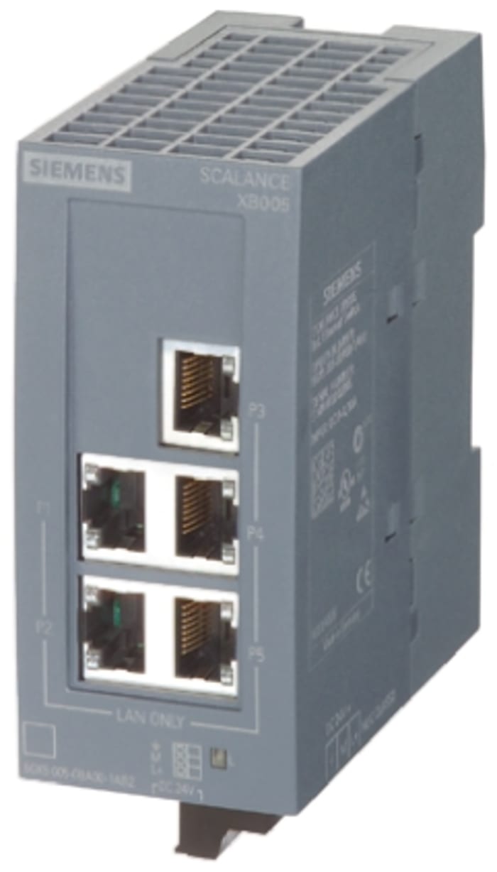 Módulo de expansión de autómata programable Siemens, Ethernet, 8 entradas, 9 salidas 24 V dc, 100 x 45 x 87 mm