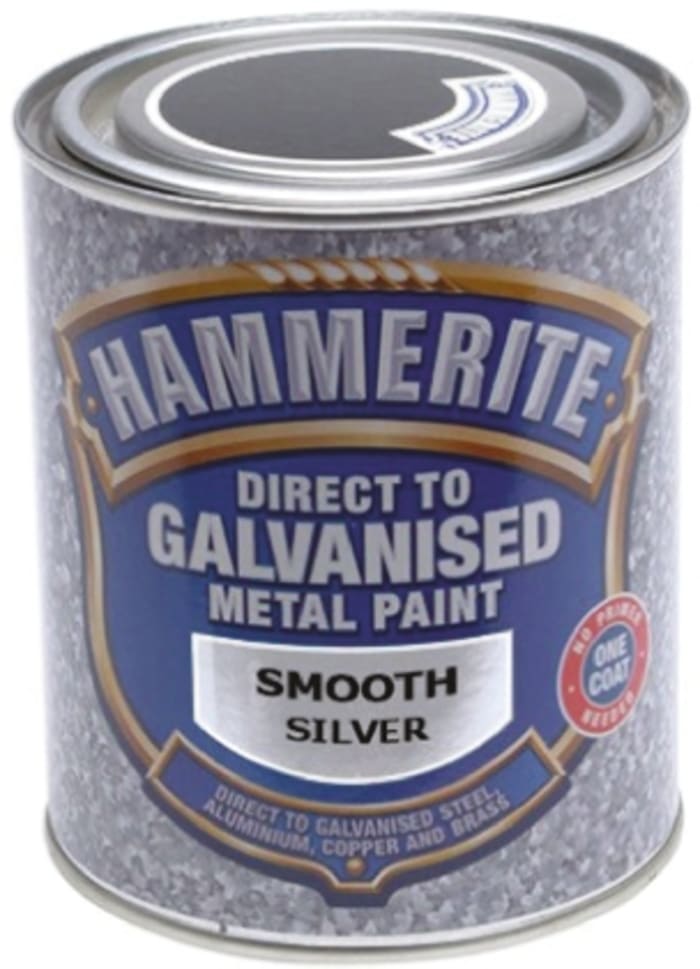 Hammerite Metal Paint in Smooth Silver 5L