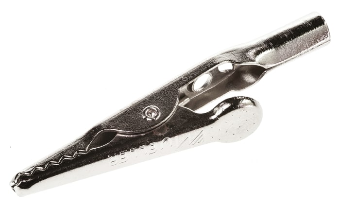 Steel alligator clip with barrel, 10A