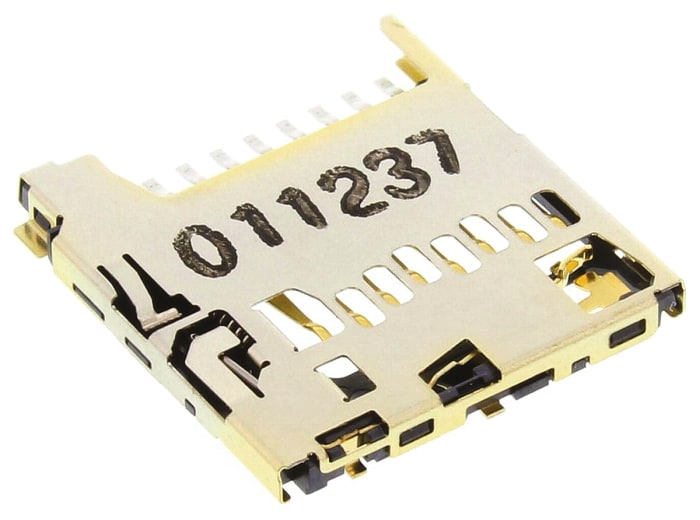 Molex, 503398-1892 8 Way Push-Push Micro SD Memory Card Connector With Solder Termination
