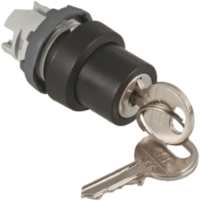 Cabezal de interruptor de llave 1SFA611280R1001 M2SSK1-101 ABB, 2 Posiciones, Enclavamiento