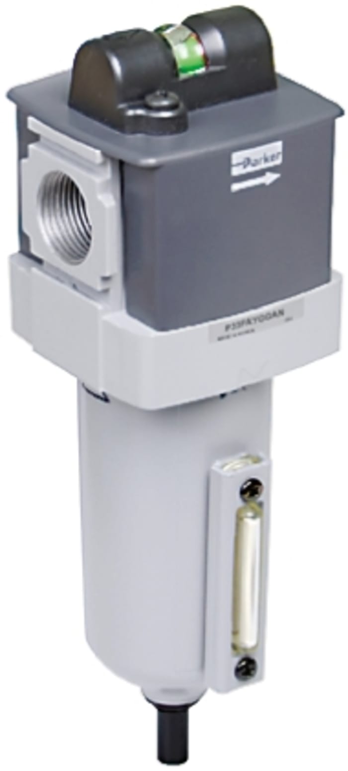 Parker P33 series 0.01μm G 3/4 17 bar Pneumatic Filter 42SCFM max with Manual drain