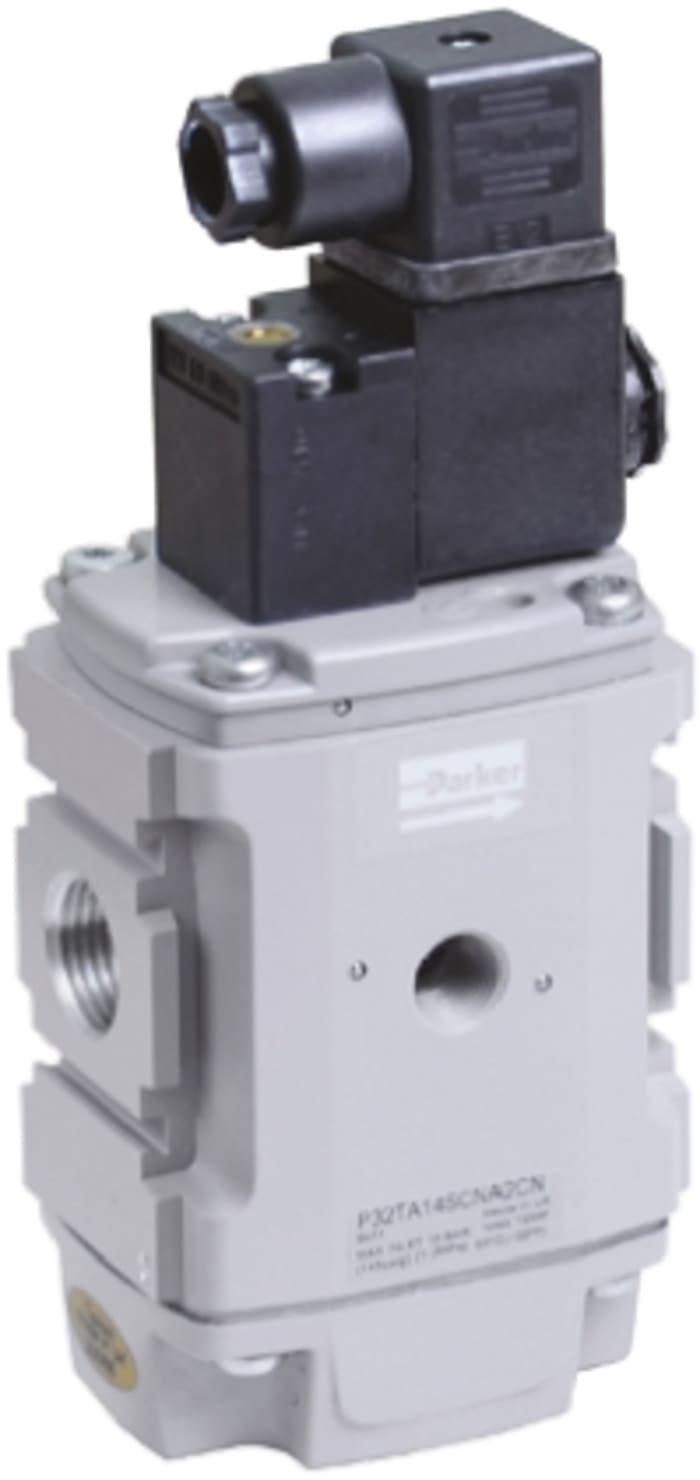 Parker 3/2 Dump Valve - Solenoid/Spring G 1/2 P32 Series 24V dc