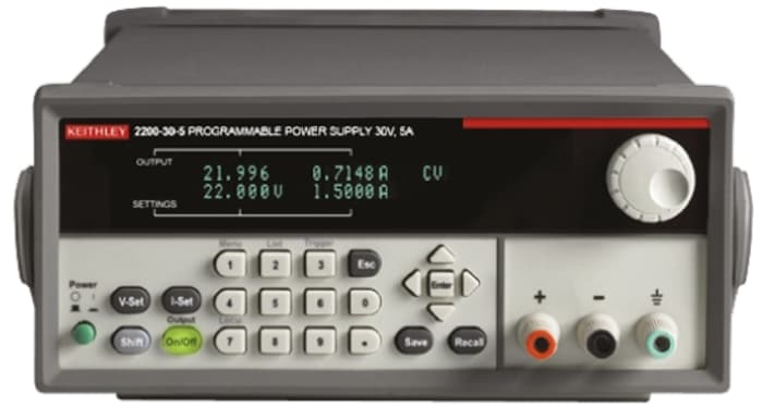 Keithley 2200 Series Digital Bench Power Supply, 0 → 30V, 0 → 3A, 1-Output, 96W