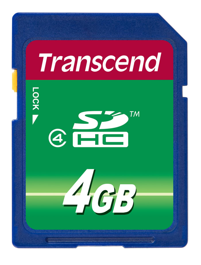 Transcend 4 GB SDHC SD Card, Class 4