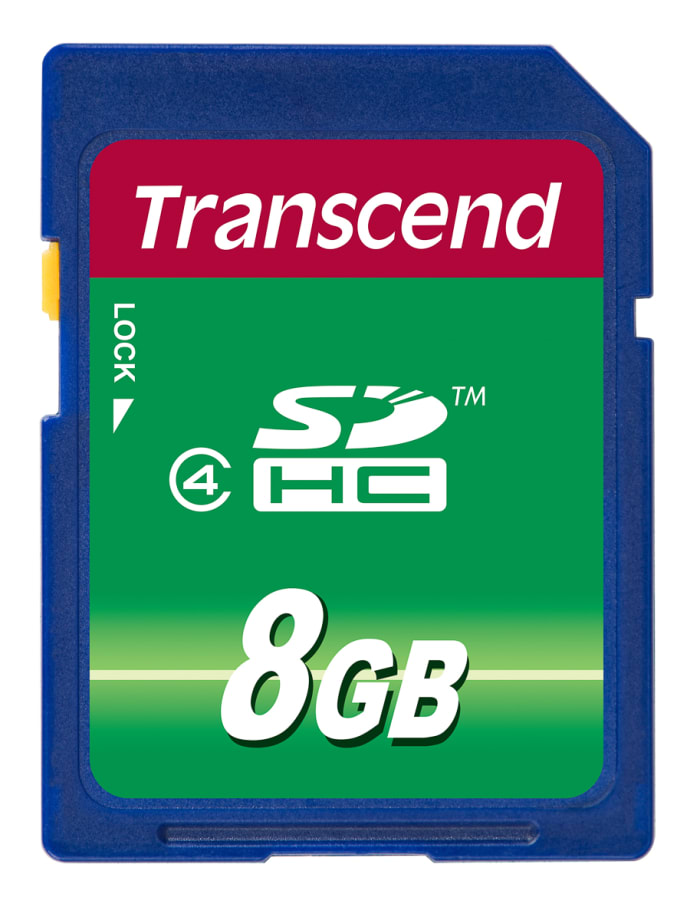 Transcend 8 GB SDHC SD Card, Class 4