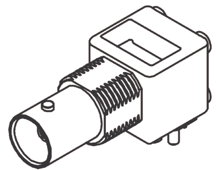 Molex BNC Series, Jack PCB Mount BNC Connector, 75Ω, Through Hole Termination, Right Angle Body