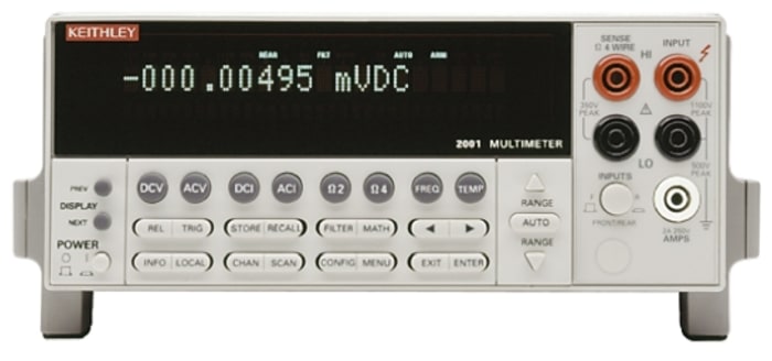 Keithley 2001 Bench Digital Multimeter, 2A ac Max, 2A dc Max, 600V ac Max