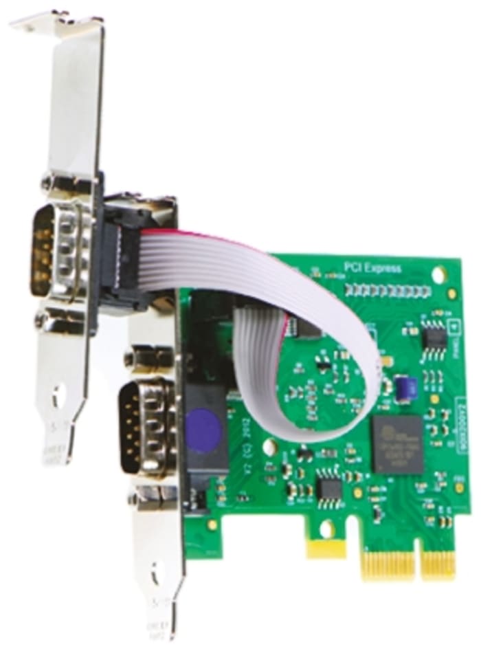 Tarjeta de Comunicaciones Serie Brainboxes PCIe Serie, 2 puertos RS232