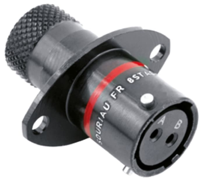 Souriau Sunbank by Eaton Circular Connector, 2 Contacts, Panel Mount, Socket, Female, IP67, 8STA Series